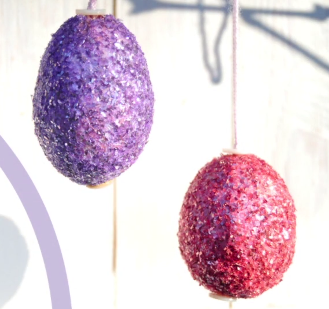 Glitter Easter Eggs with Creative Medium